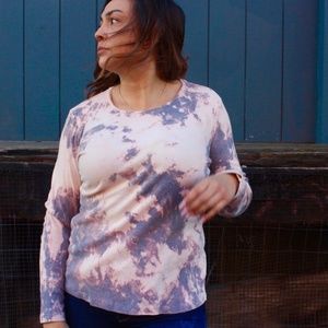Grey Skies hand made women's shirt